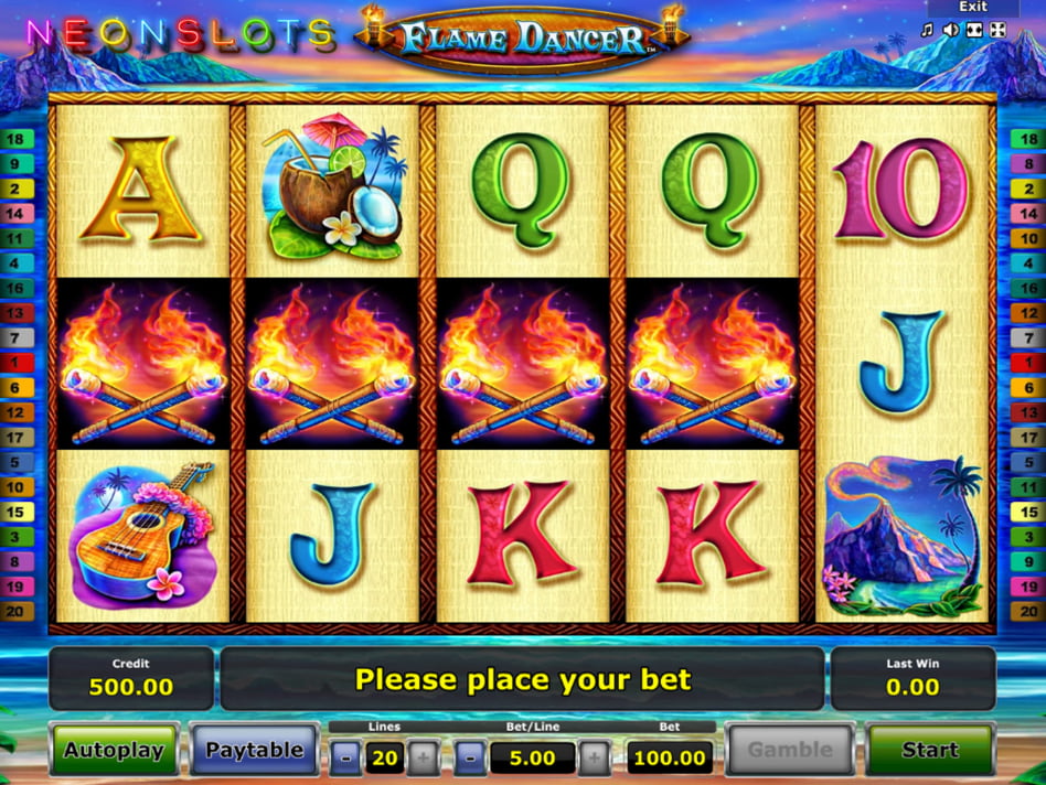 Flame screenplay Flame slot game