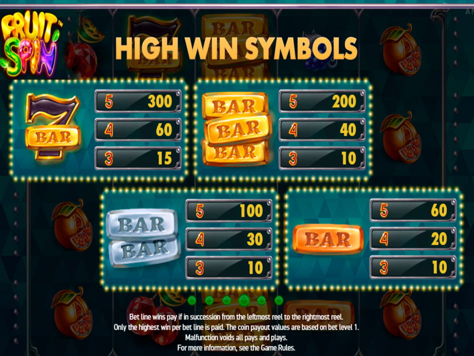 Fruit Spin slot game