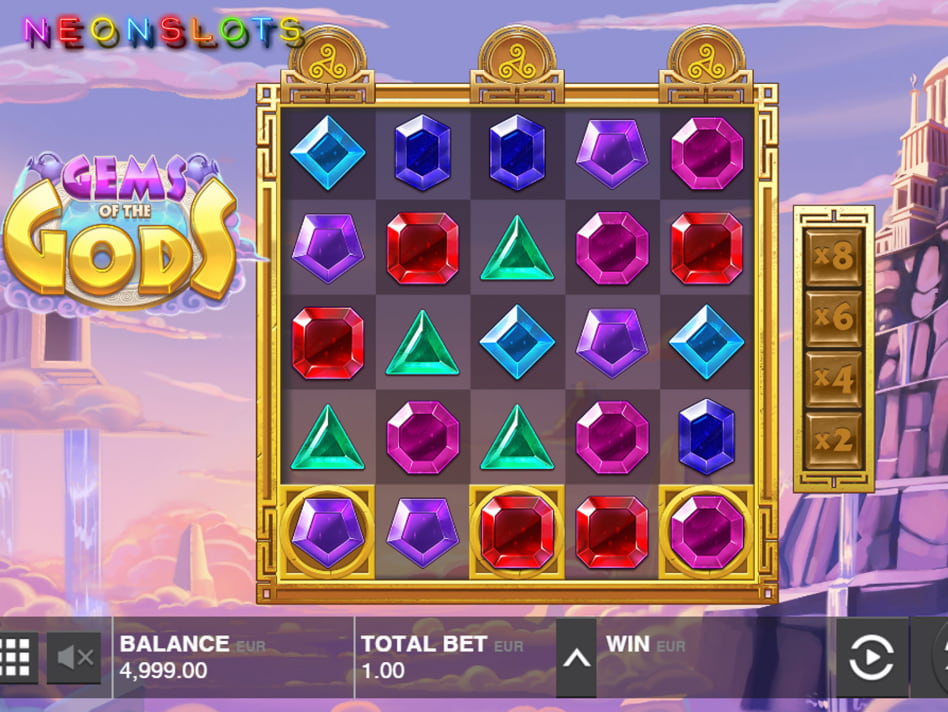 Gems of the Gods screenplay Gems of the Gods slot game