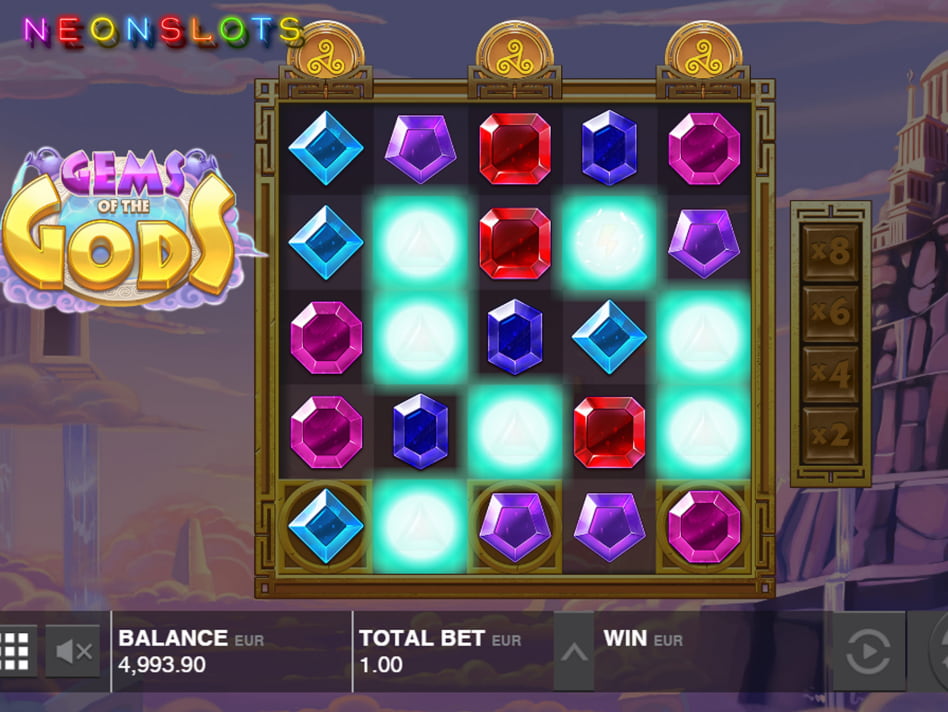 Gems of the Gods screenplay Gems of the Gods slot game