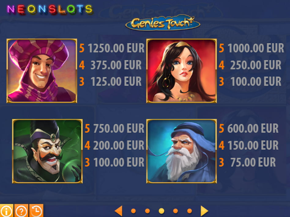 Genies Touch screenplay Genies Touch slot game