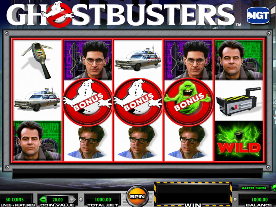 Ghostbusters slot game