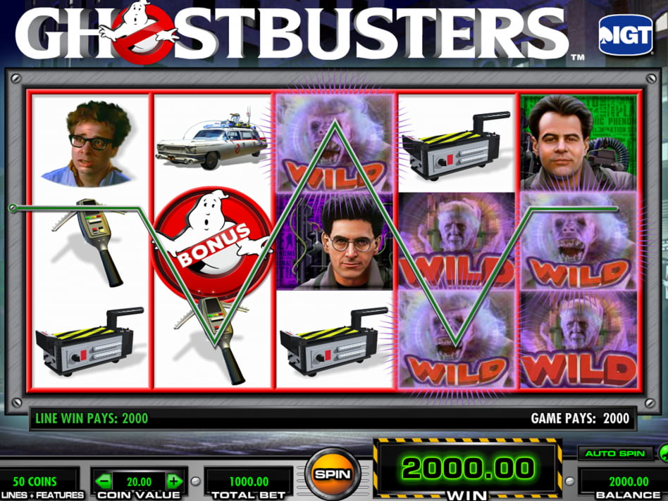Ghostbusters screenplay Ghostbusters slot game