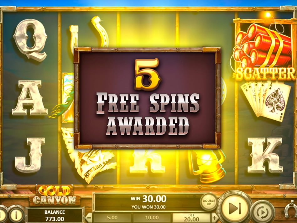 Gold Canyon screenplay Gold Canyon slot game