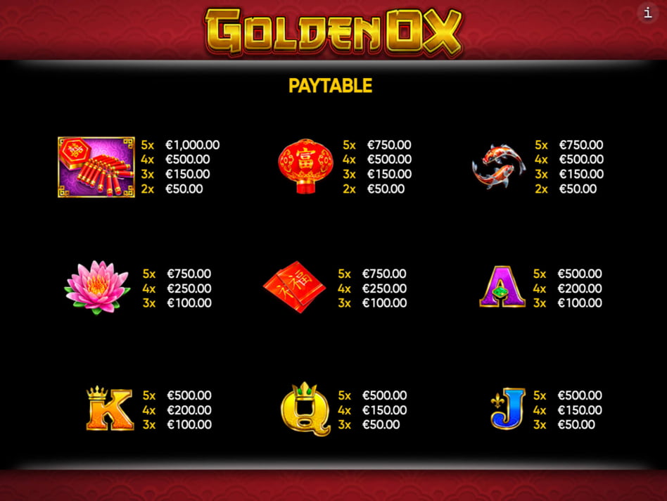Golden Ox screenplay Golden Ox slot game