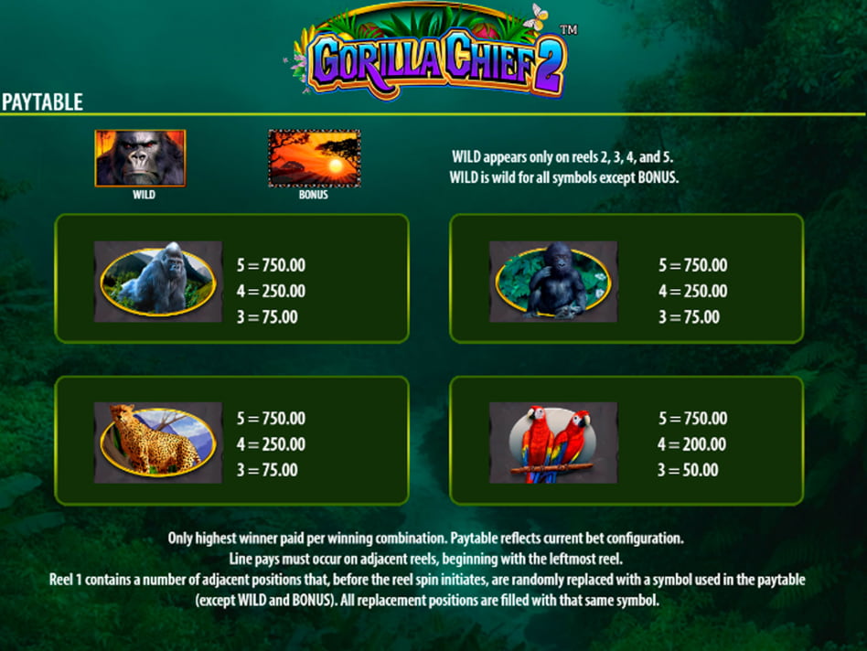 Gorilla Chief 2 slot game