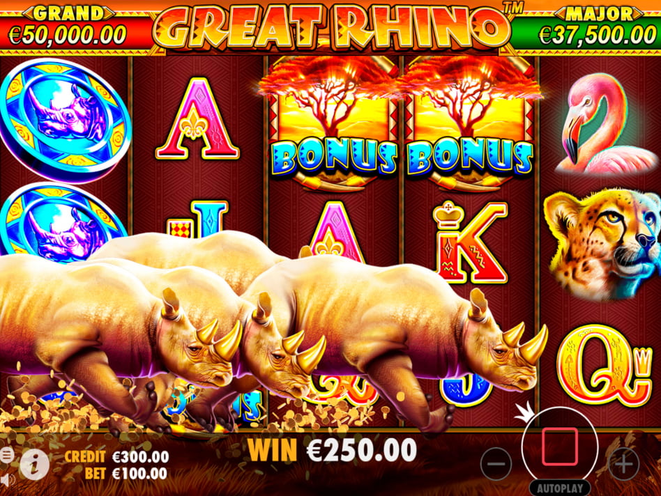 Great Rhino screenplay Great Rhino slot game