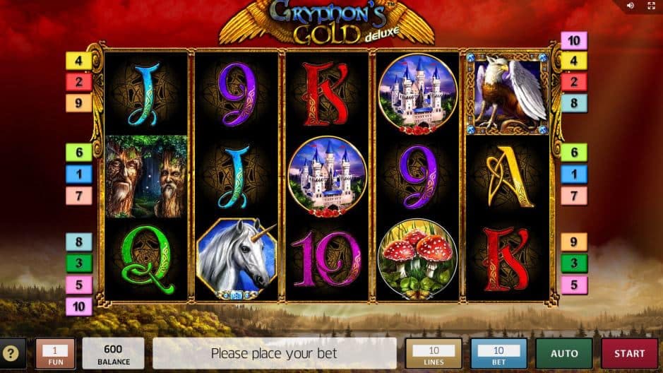 Gryphon's Gold deluxe slot game