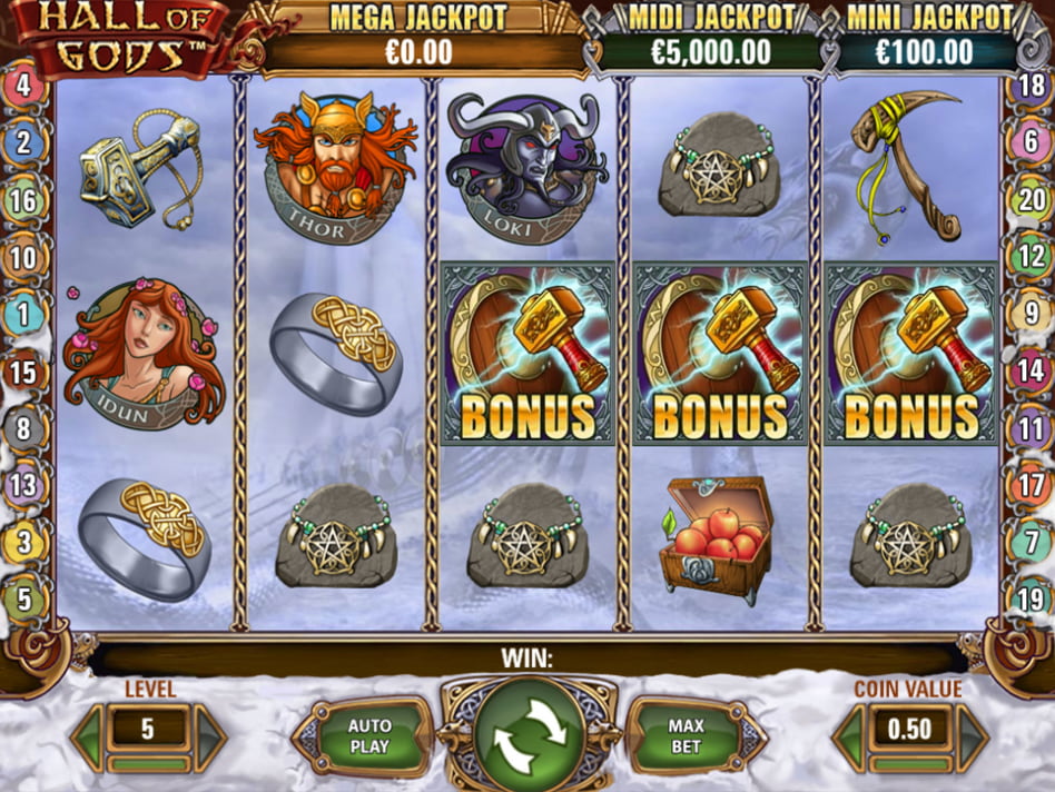 Hall of Gods screenplay Hall of Gods slot game