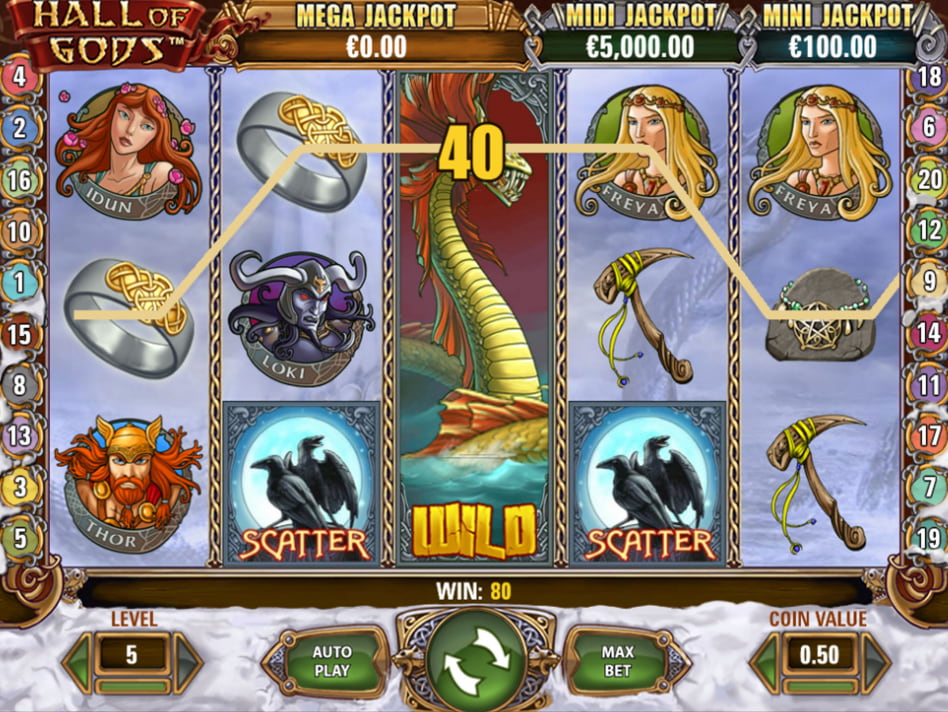 Hall of Gods slot game