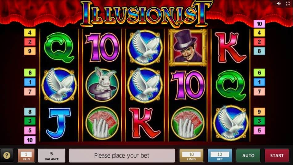 Illusionist slot game
