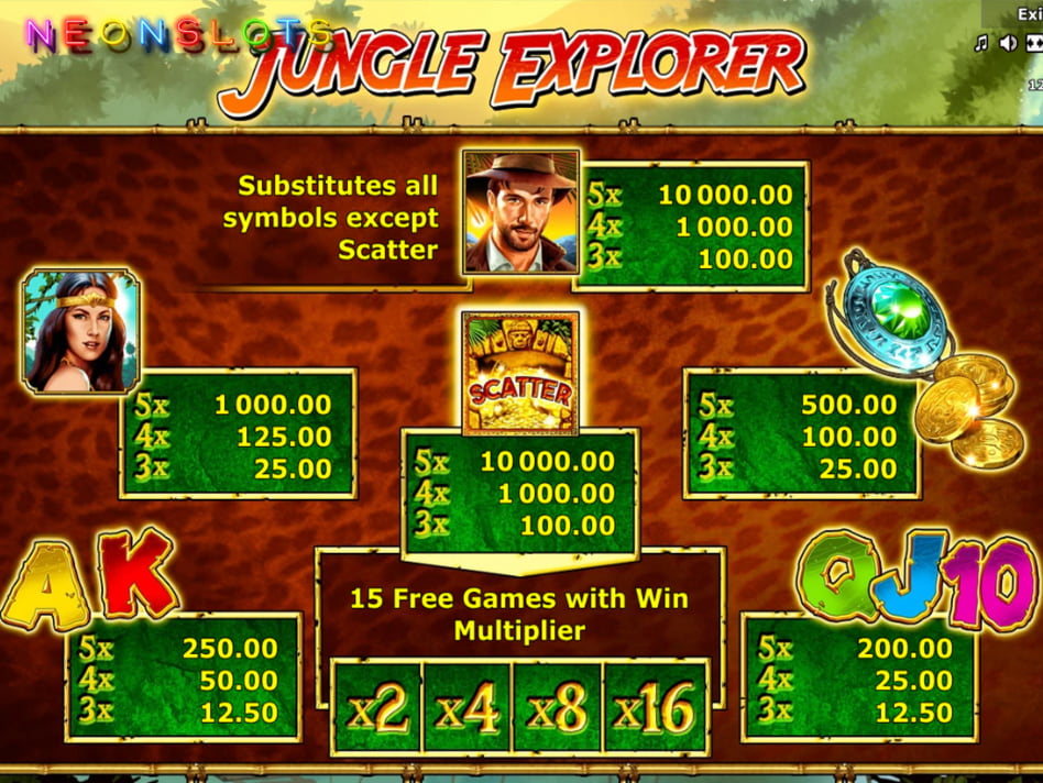 Jungle Explorer slot game