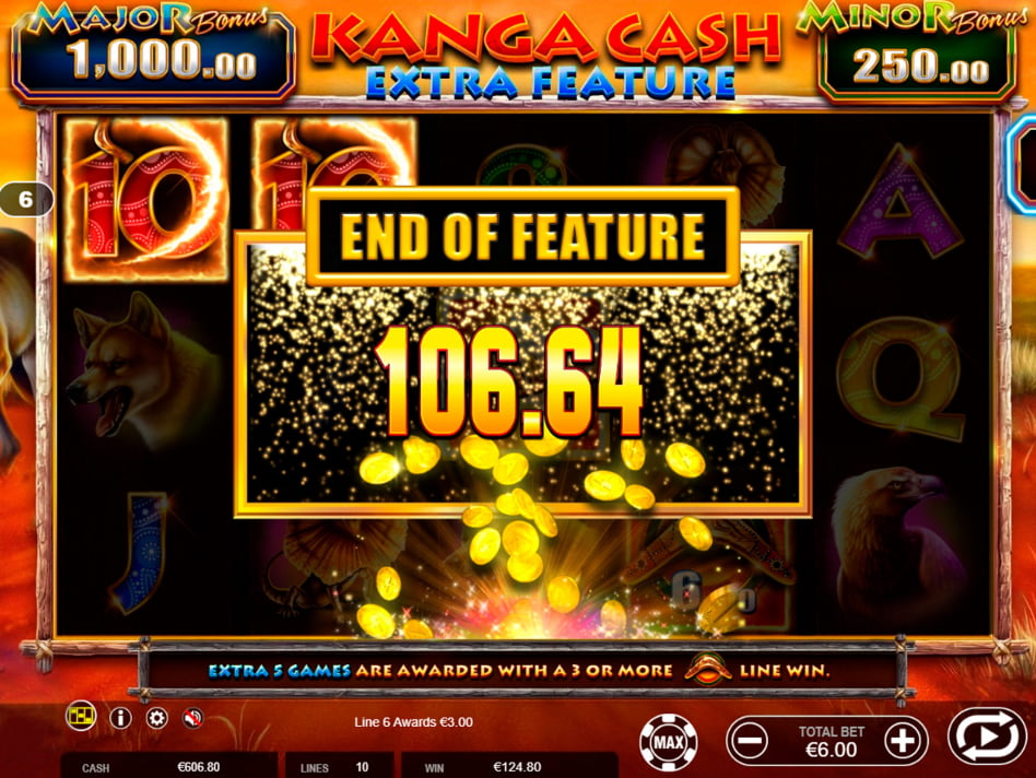 Kanga Cash Extra slot game