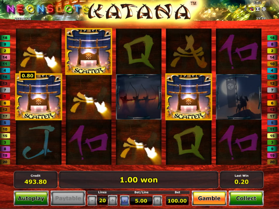 Katana slot game
