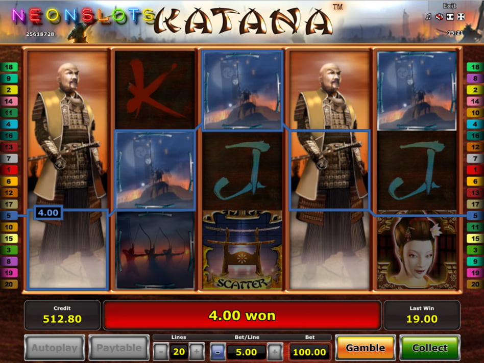 Katana slot game