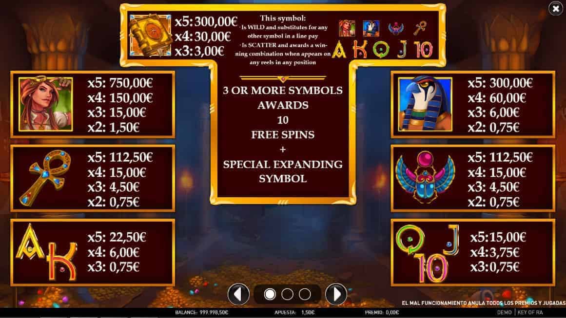Key of Ra screenplay Key of Ra slot game
