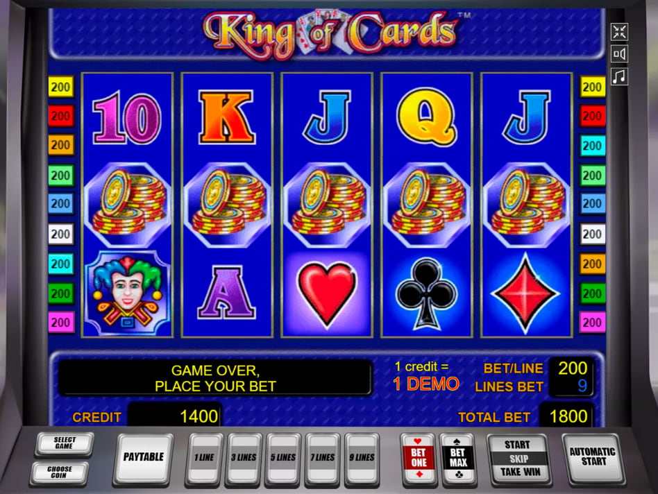 King of Cards screenplay King of Cards slot game