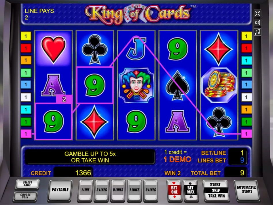 King of Cards screenplay King of Cards slot game