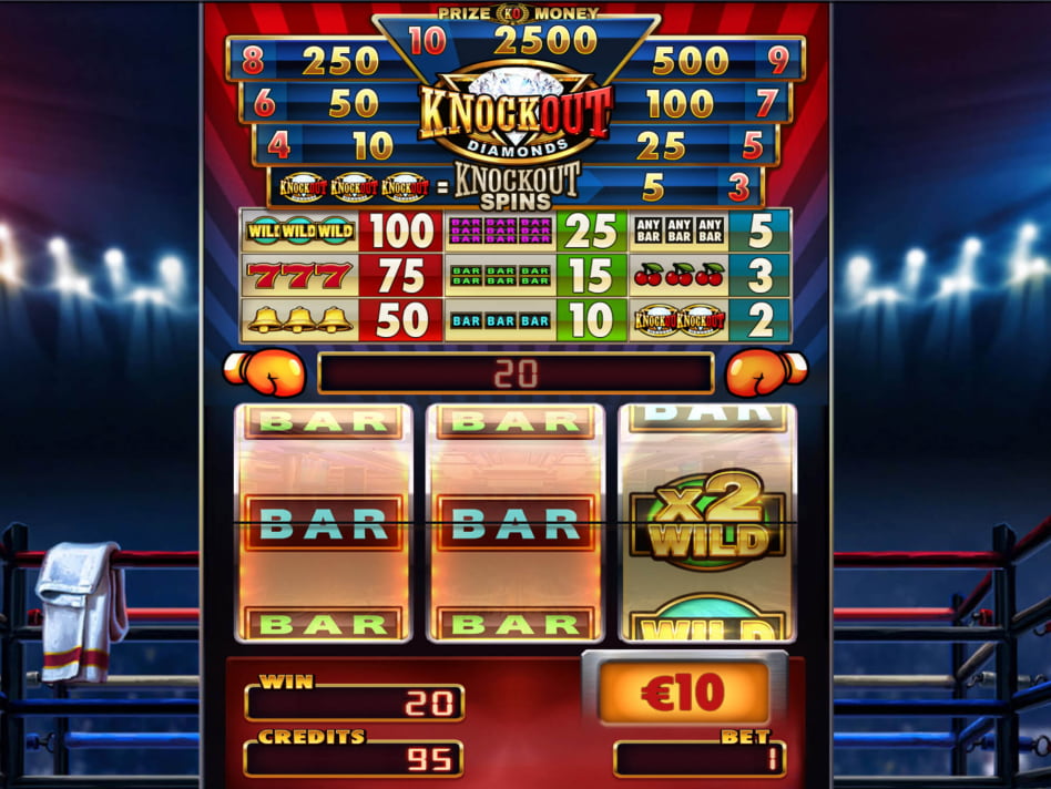 Knockout Diamonds slot game