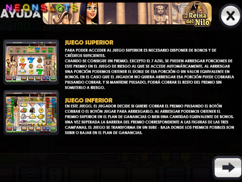 La Reina del Nilo slot game