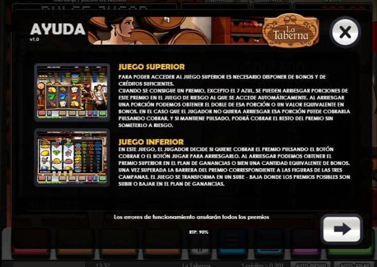 La Taberna slot game