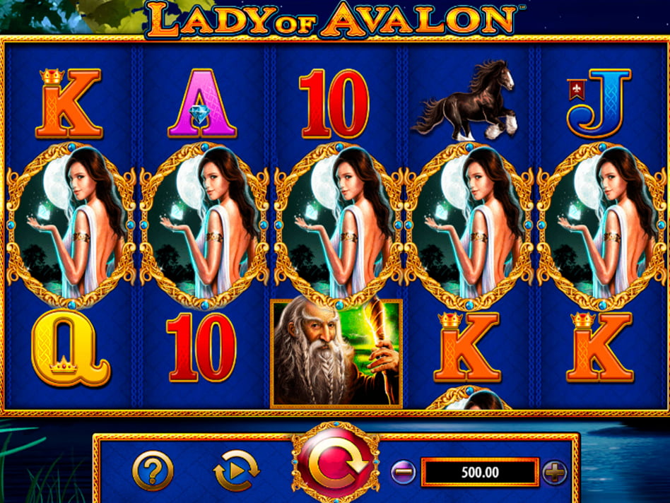 Lady of Avalon slot game