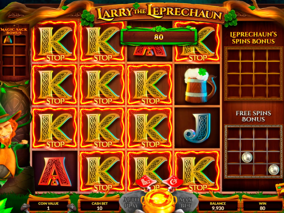 Larry the Leprechaun slot game