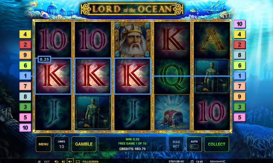 Lord of the Ocean slot game