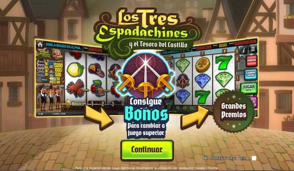 Los Tres Espadachines y el Tesoro del Castillo slot game