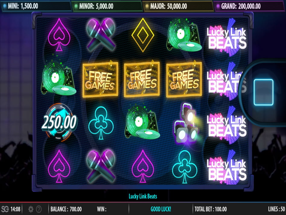 Lucky Link Beats screenplay Lucky Link Beats slot game