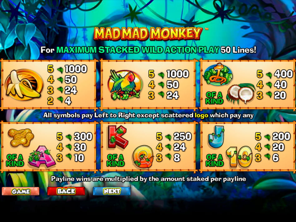 Mad Mad Monkey slot game