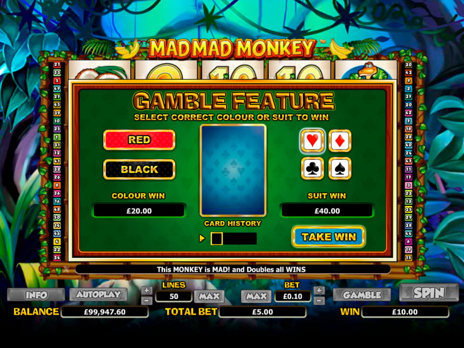 Mad Mad Monkey slot game