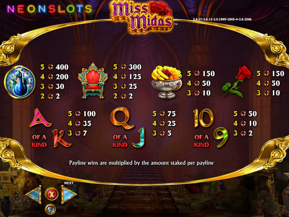 Miss Midas slot game