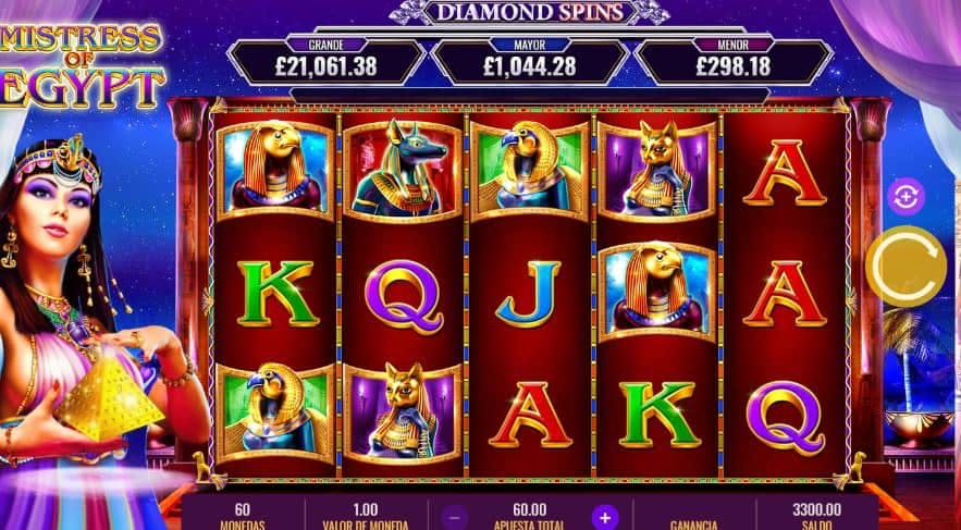 Mistress of Egypt Diamond Spins slot game