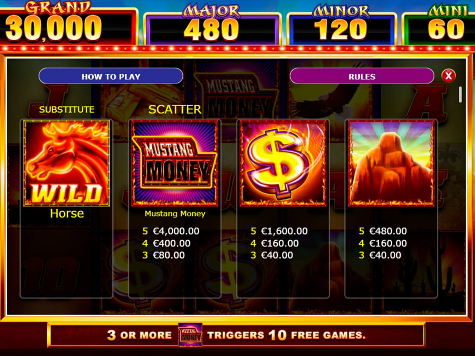 Mustang Money Raging Roosters slot game