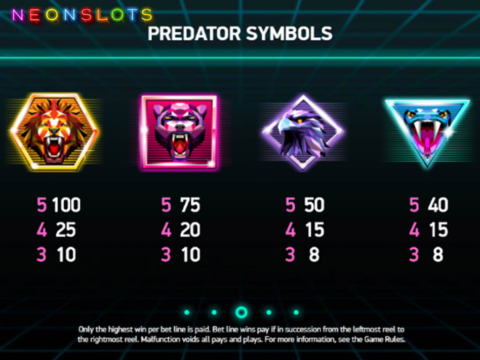 Neon Staxx slot game