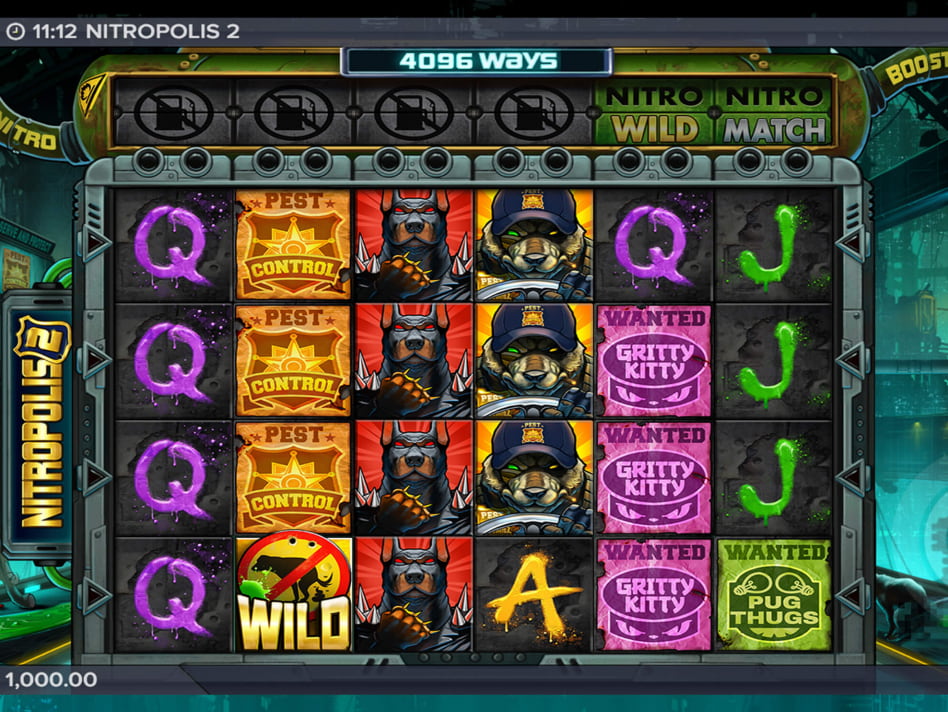 Nitropolis screenplay Nitropolis slot game