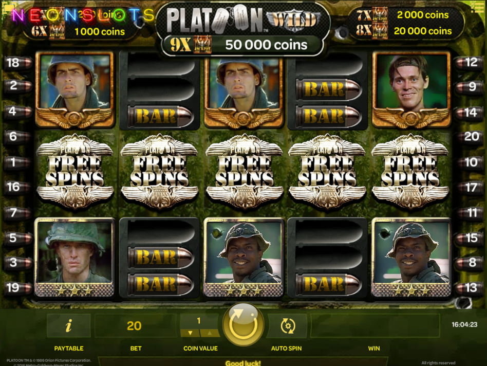 Platoon Wild slot game