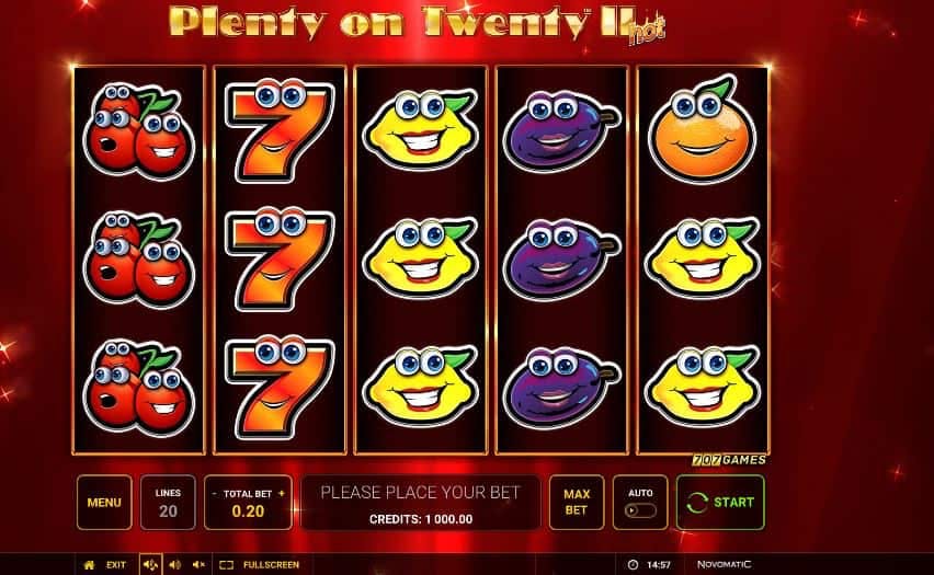 Plenty on Twenty II slot game