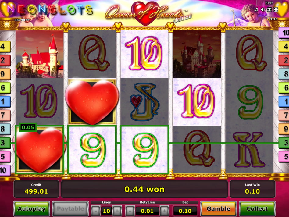 Queen of Hearts deluxe slot game