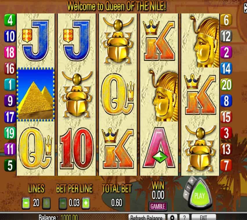 Queen Of The Nile slot game