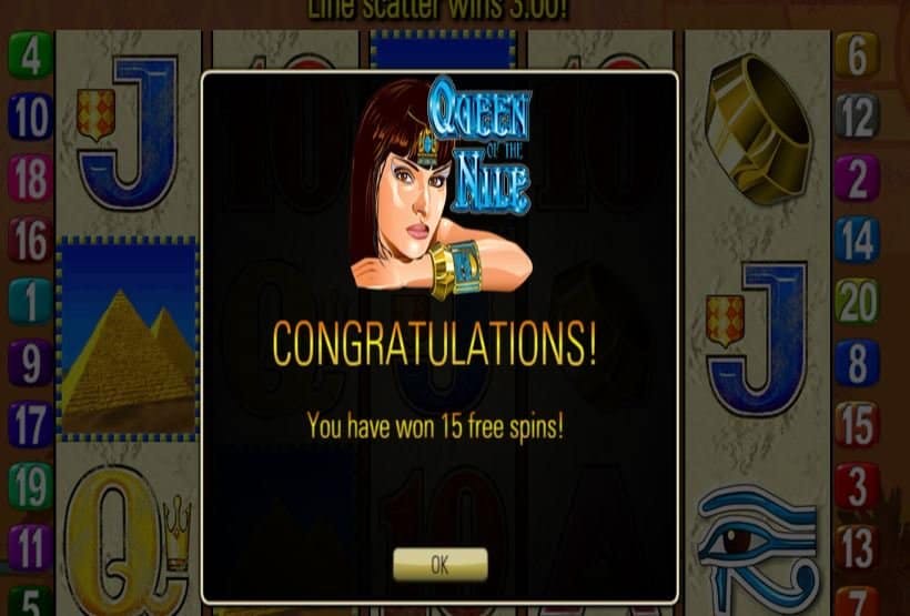 Queen Of The Nile slot game