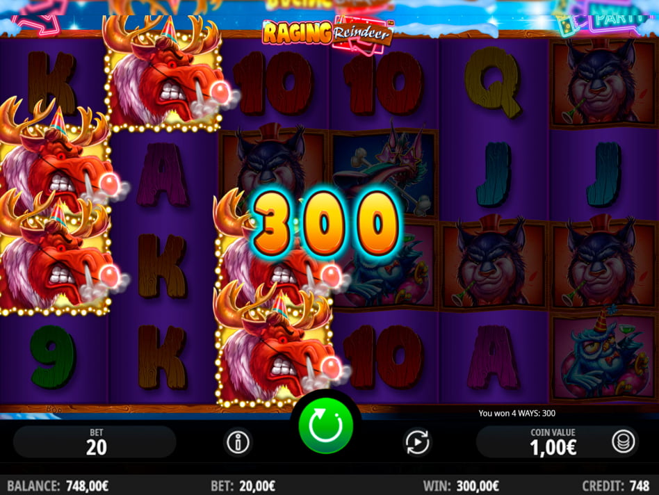 Raging Reindeer screenplay Raging Reindeer slot game
