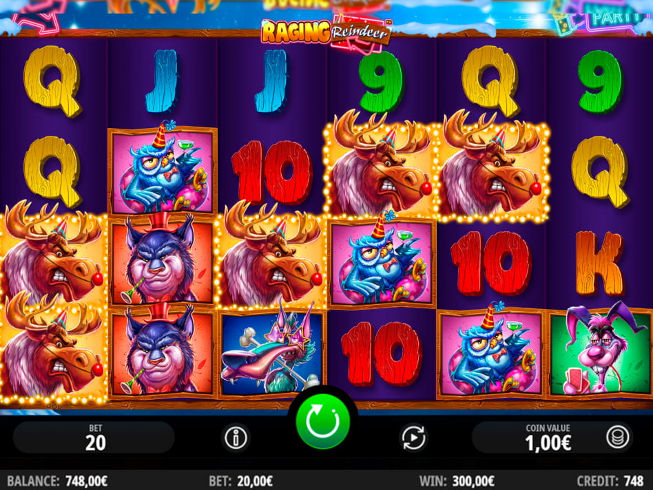 Raging Reindeer screenplay Raging Reindeer slot game