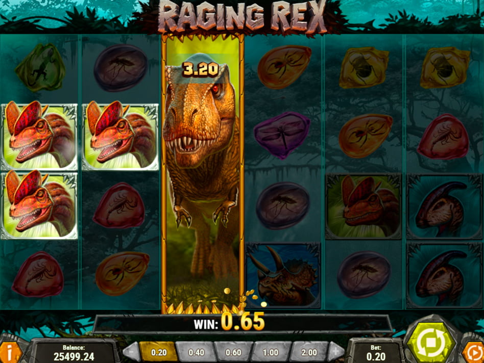 Raging Rex slot game