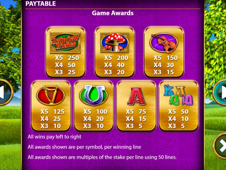 Rainbow Riches Drops of Gold slot game