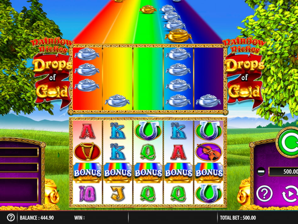 Rainbow Riches Drops of Gold slot game