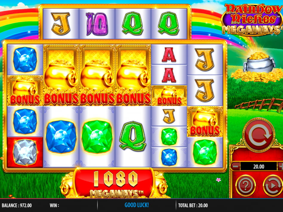 Rainbow Riches Megaways slot game