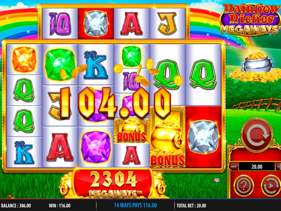 Rainbow Riches Megaways slot game