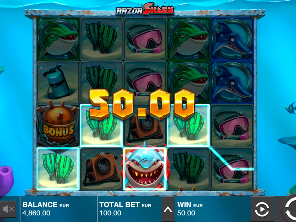 Razor Shark screenplay Razor Shark slot game